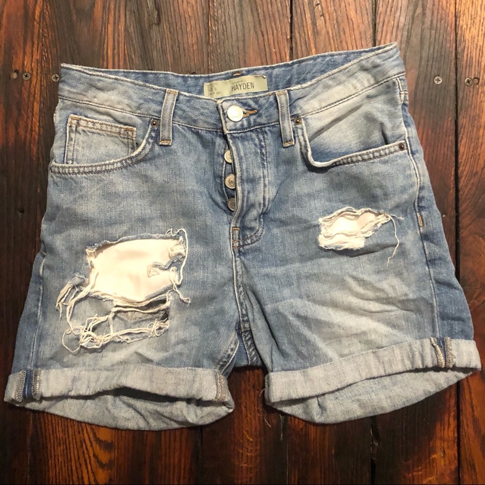 TOPSHOP MOTO Hayden Denim Shorts